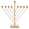 Nine Branch Electric Chabad Judaica Chanukah Menorah with LED Candle Design Candlestick